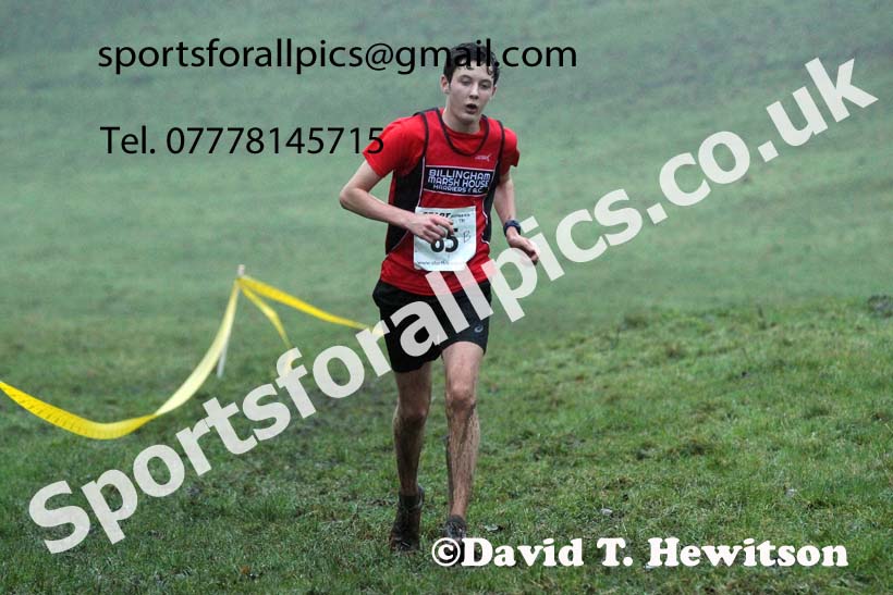 Mens under-17s, NECAA Junior Cross Country Relays, Thornley Farm, Peterlee, Saturday, December 12th. Photo: David T. Hewitson/Sports for All Pics